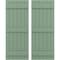 Ekena Millwork Americraft 6-Board, 3 Batten Exterior Real Wood Joined Board-n-Batten Shutters, ARW401BB621X46TGH, PR ARW401BB621X46TGH - alternate 1